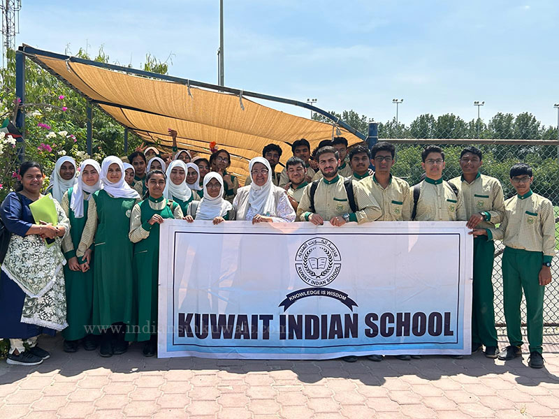 Kuwait Indian School’s Earth Day Agricultural Workshop @Shamiya Greenhouse