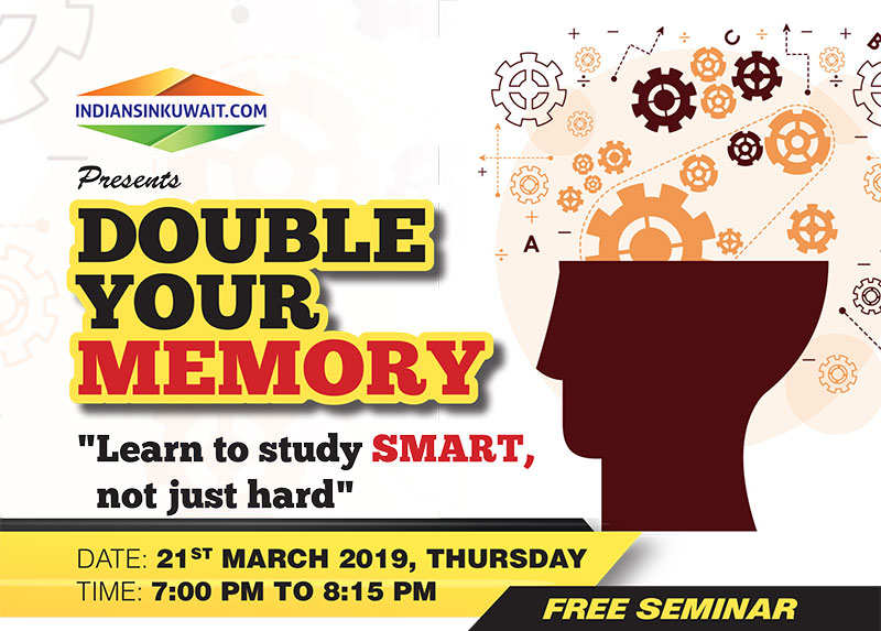 IndiansinKuwait.com presents a free seminar on Double Your Memory