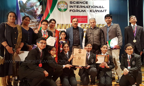 Indian Educational School Declared Science International Forum Kuwait Champion
