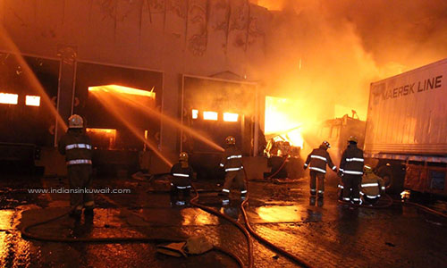 Huge material damage in fire at food warehouse
