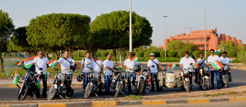Kuwait Royal Enfield Club commemorates 70th Indian Independence Day