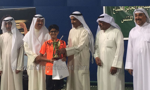 Indian Boy Wins Kuwait Open U13 Lawn Tennis Title