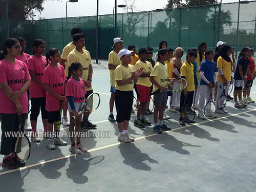 FAIPS (DPS) hosted the Inter-School CBSE Kuwait Cluster Lawn Tennis Tournament 