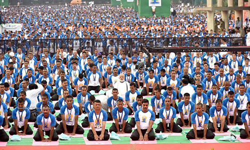Yoga no religious activity, a global mass movement: Modi 