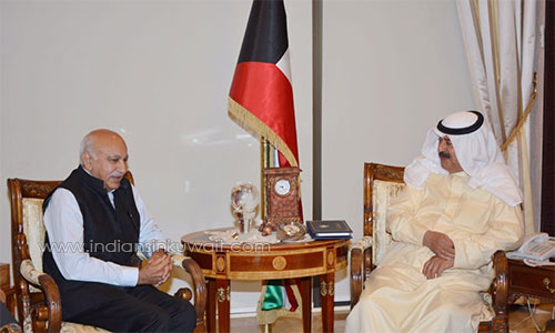 Minister M.J. Akbar met Deputy Minister of Foreign Affairs Khaled Al-Jarallah