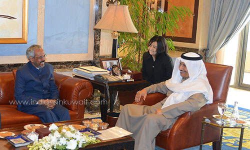Indian Ambassador K Jeeva Sagar met Kuwait PM HH Sheikh Jaber Al-Mubarak Al-Hamad Al-Sabah