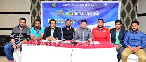 MAC  Frontline Holidays 7th Mega Football Fest-2017 to be held on 30 December 2016