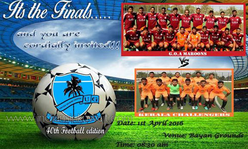 Goa Maroons and Kerela Challengers Set Up 40th UGC Football Finals