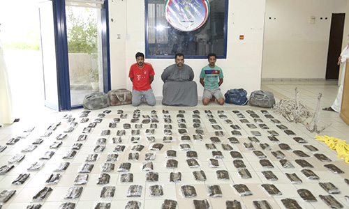 Ministry foils attempt to smuggle 160 kg of hash worth KD 300,000  to  Kuwait 