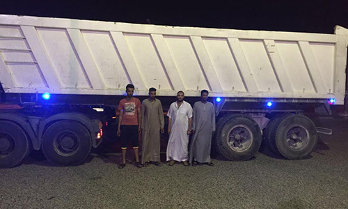 Five people arrested for stealing dump truck beds