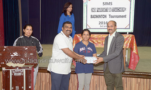 Salmiya Indian Model School  Organized 2nd Parents & Teachers Badminton Tournament