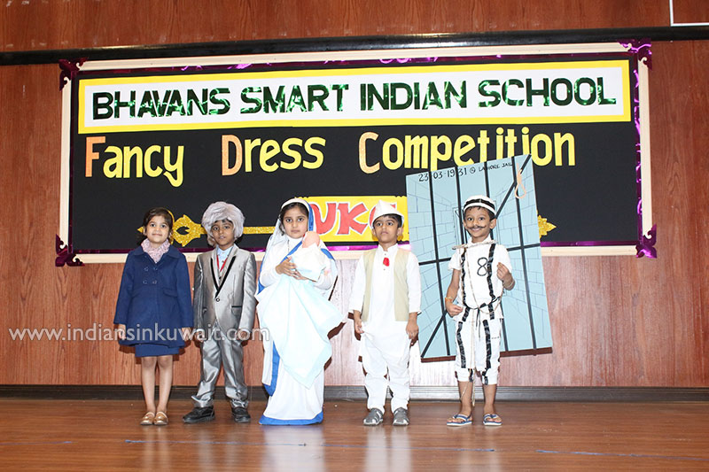 Bhavan’s Smart Indian School conducted Fancy Dress Day for the Kindergartners for three classes