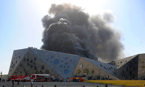 Fire at Sheikh Jaber Al-Ahmad Cultural Center under control