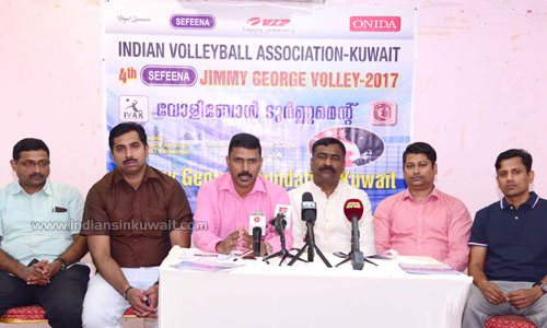 Indian Volleyball Association Kuwait is organising 4th Safeena Jimmy George Volley 2017
