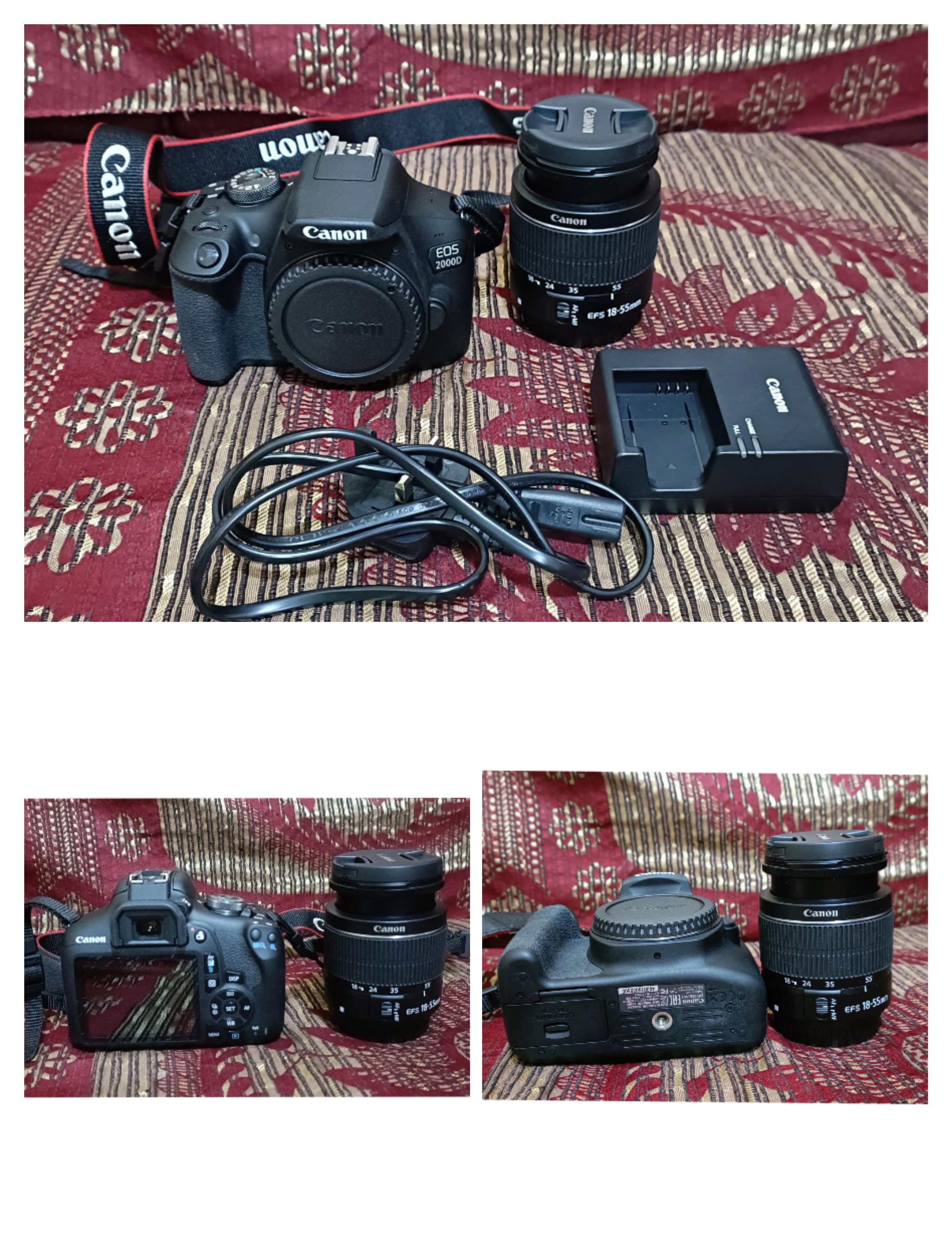 Canon EOS 2000D DSLR Camera + 18-55mm Lens