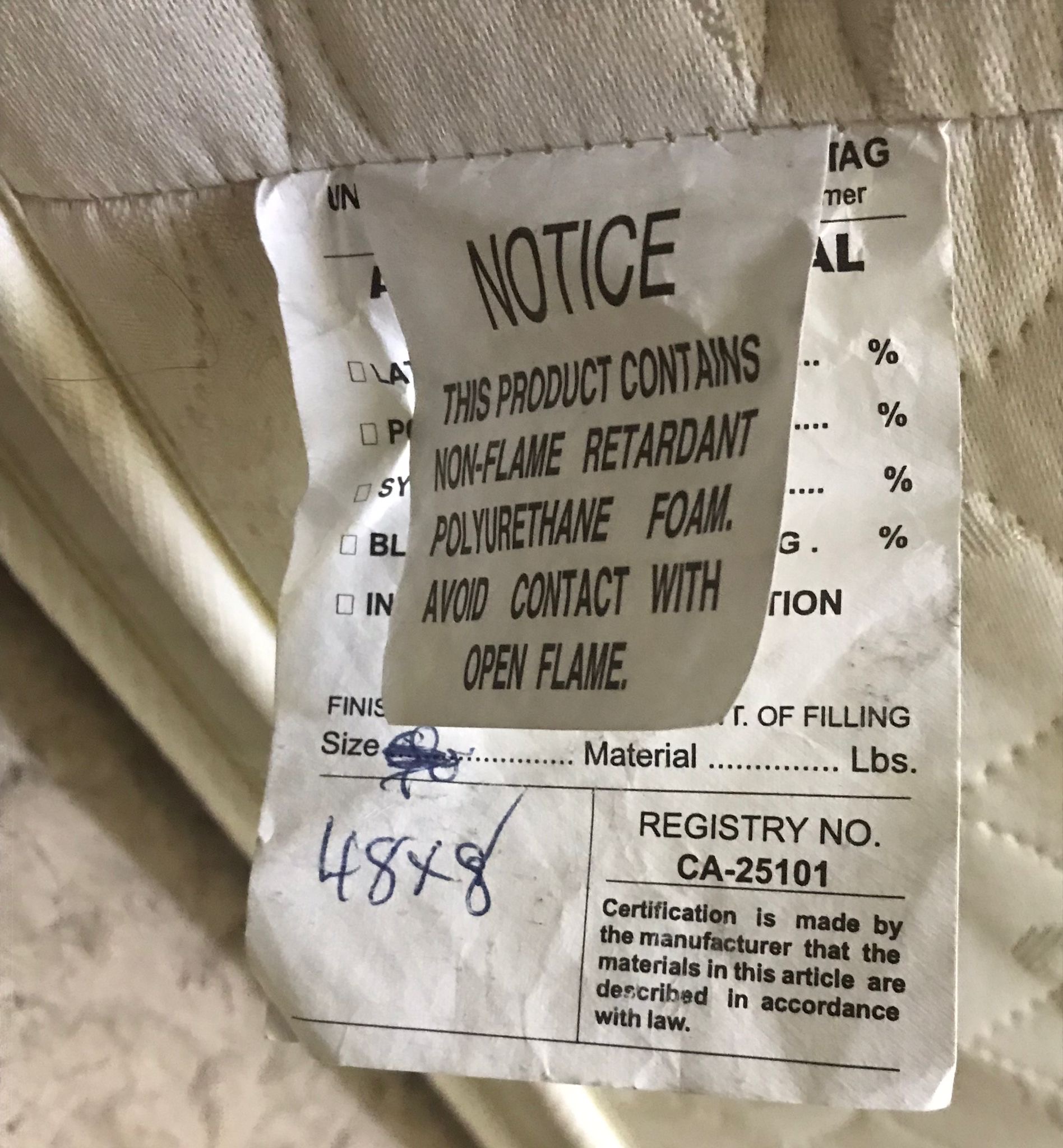 Kuwait buy & sell Classifieds 48x8 mattress..