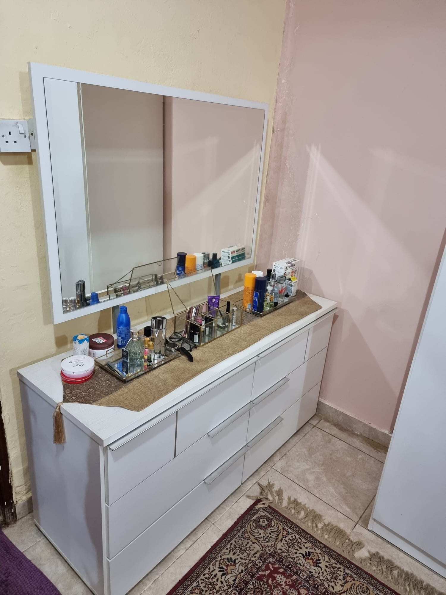 Flat available with household items and home appliance