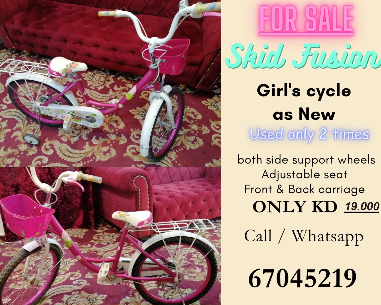 Children cycle for sale as new 