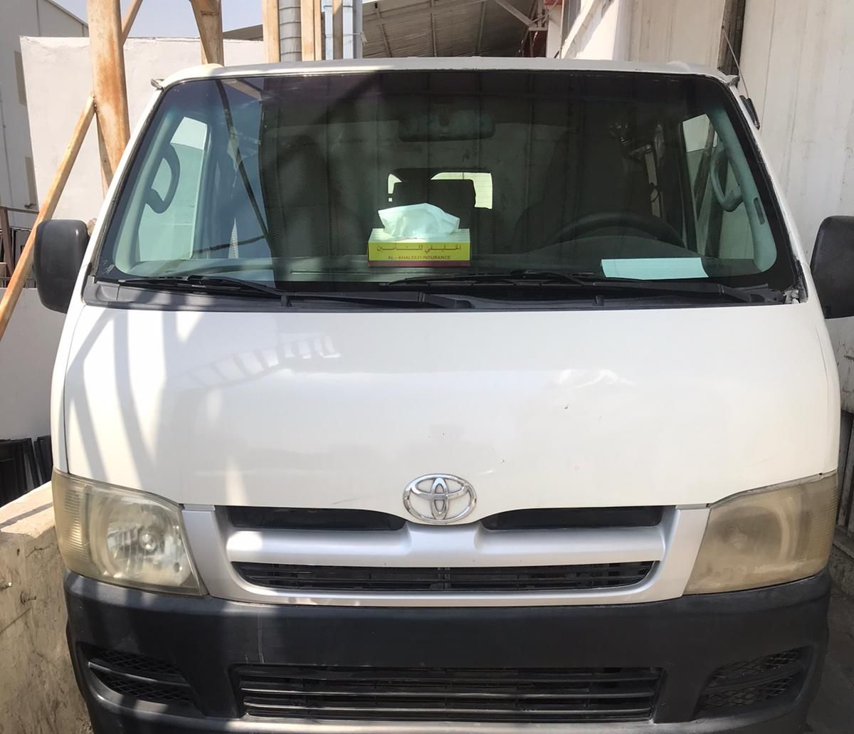 Van available for rent with driver