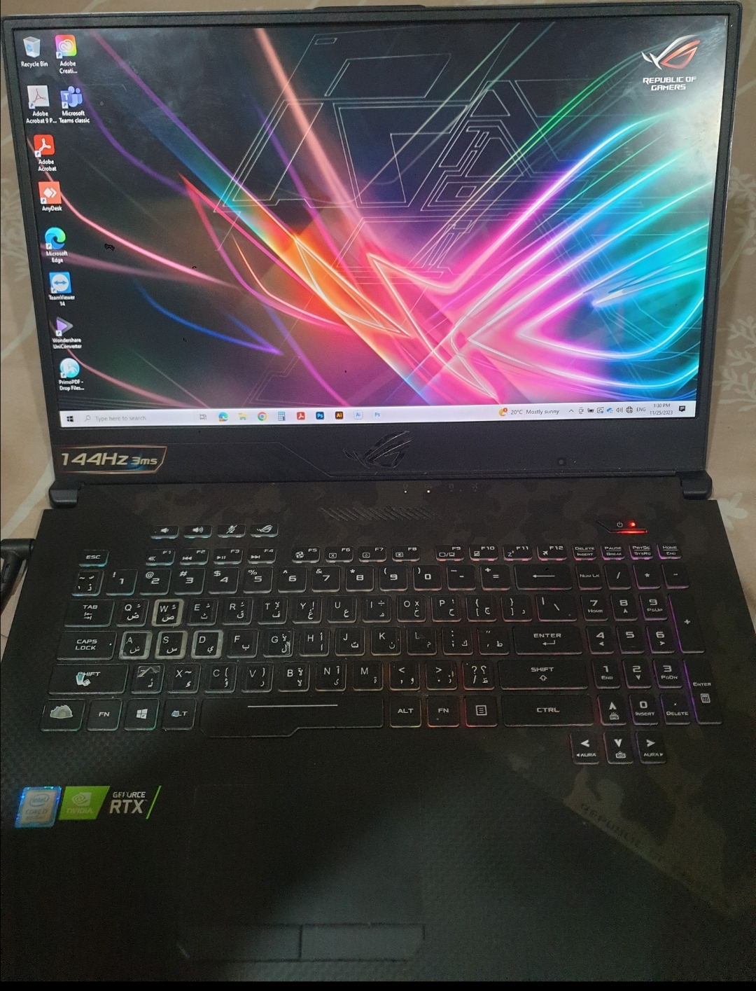 Asus RTX Laptop For Sale. 
