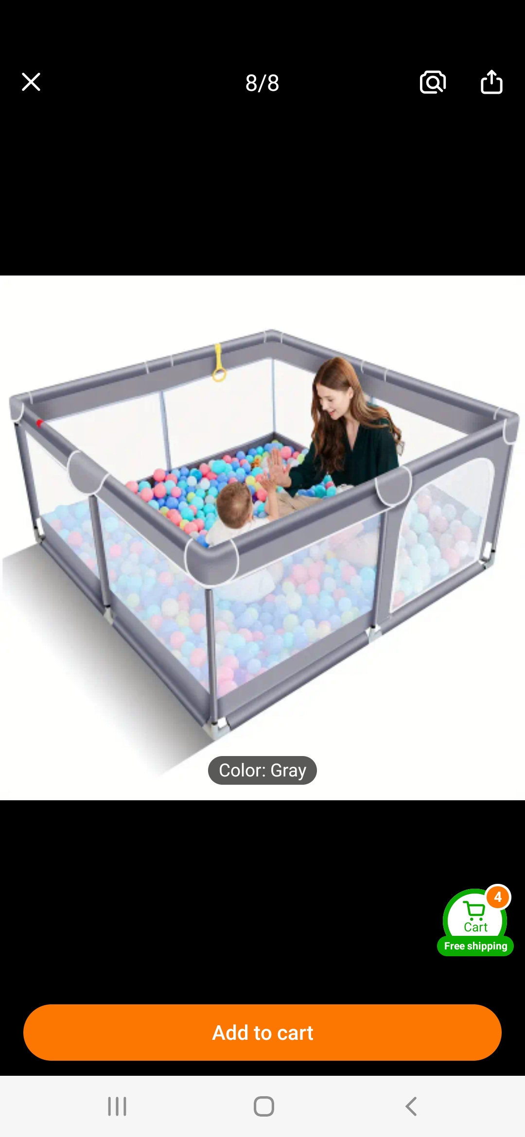 Baby private play ground  (Baby playpen)