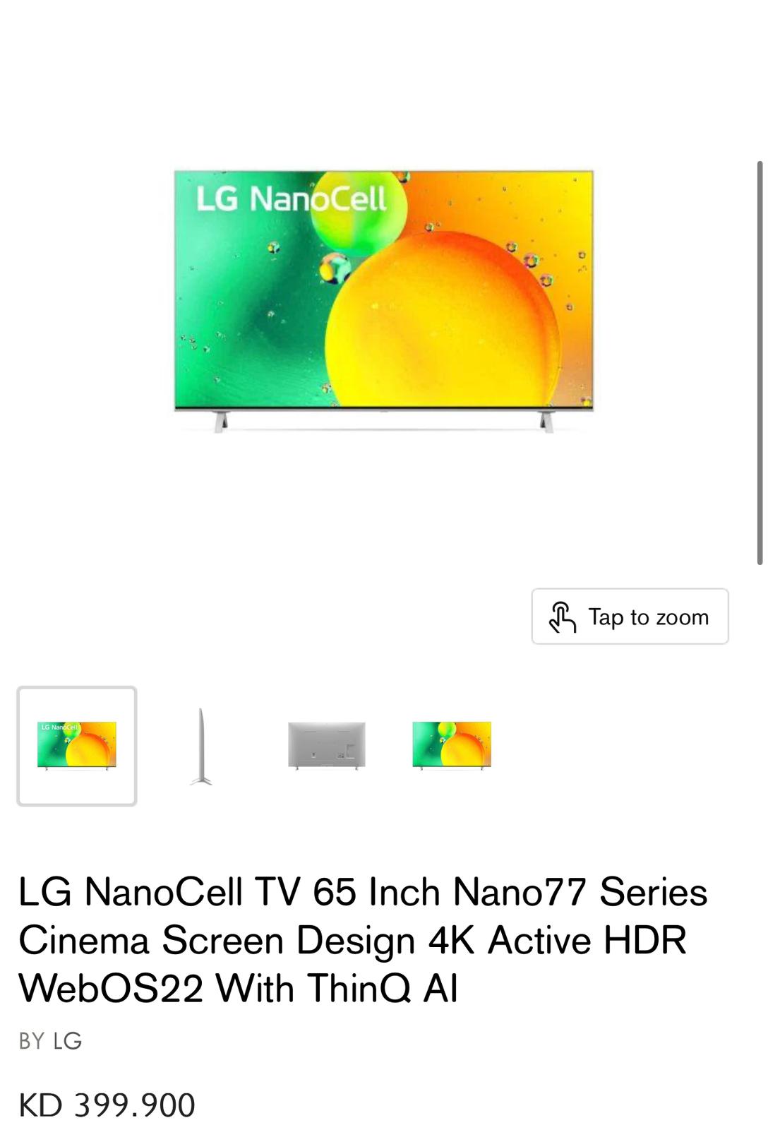 65 inch LG-Nanocell