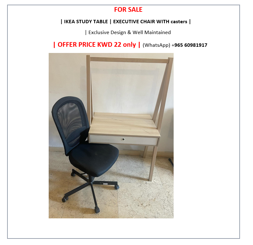 FOR SALE -HOUSEHOLD ITEMs with Photo-REASONABLE PRICE-Salmiya (Easy Transport)