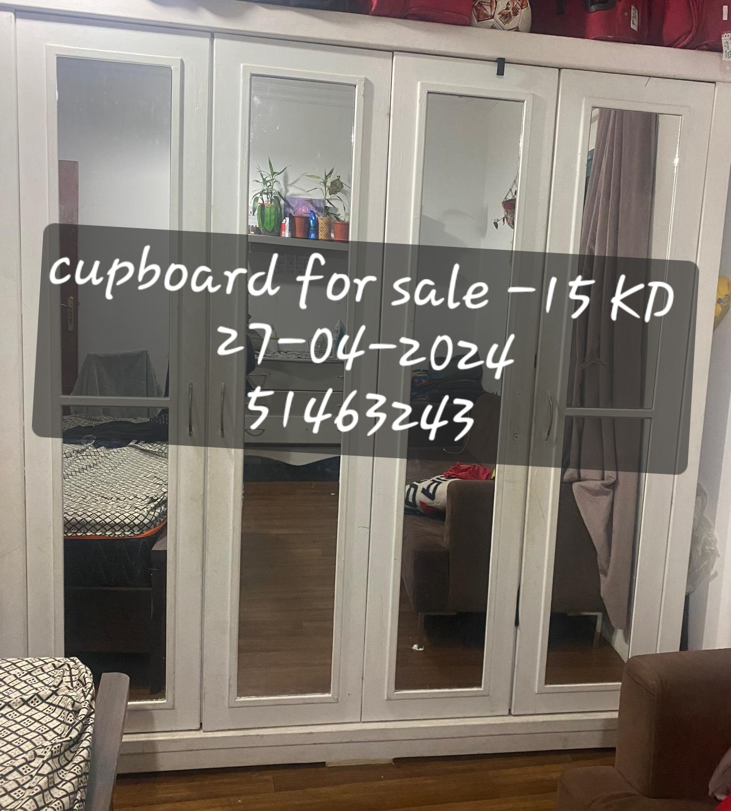 Cupboard for sale -10 KD