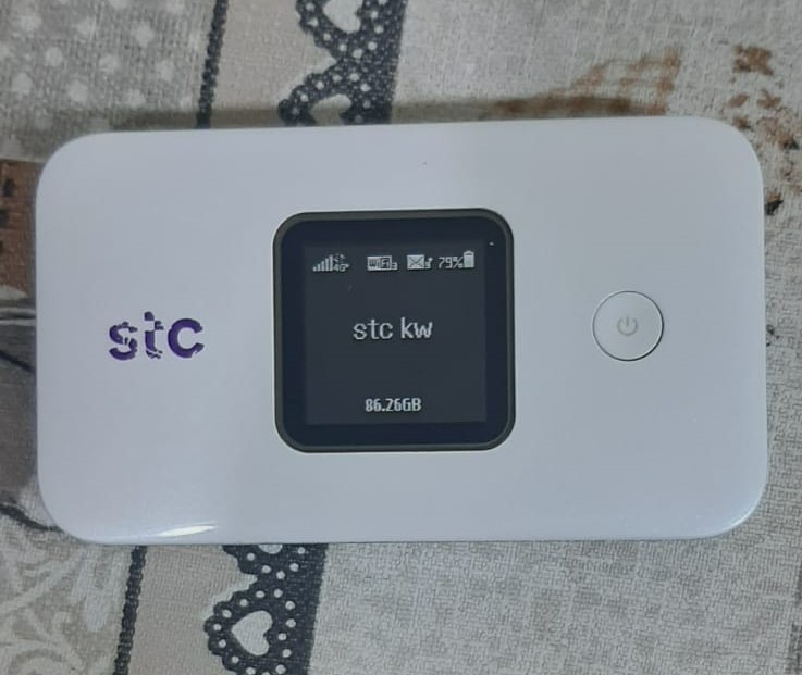 STC wifi pocket router 4G Lite model no. E-5577C for sale in Salmiya, Mobile : 65705623