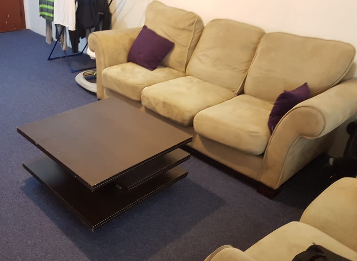 Sofa set (IKEA), Living Room table (SAFAT) & Dining Table with 2 chairs branded furniture for Sale