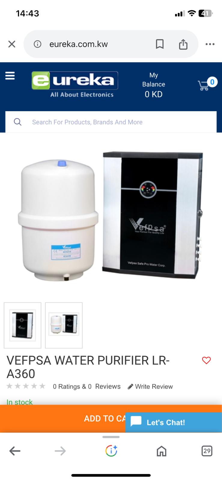 Kuwait buy & sell Classifieds New Vefpsa water purifier..