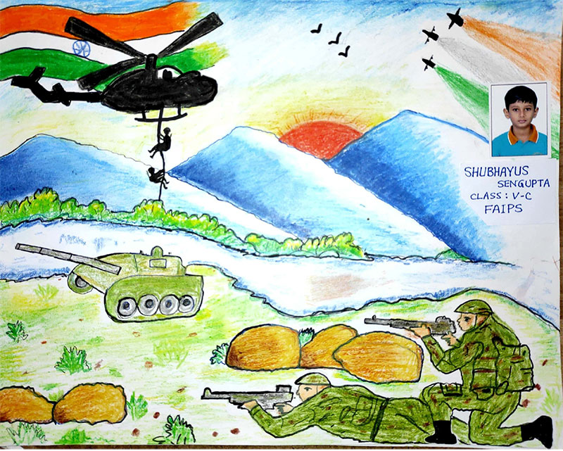 independence day drawing indian army - YouTube-saigonsouth.com.vn