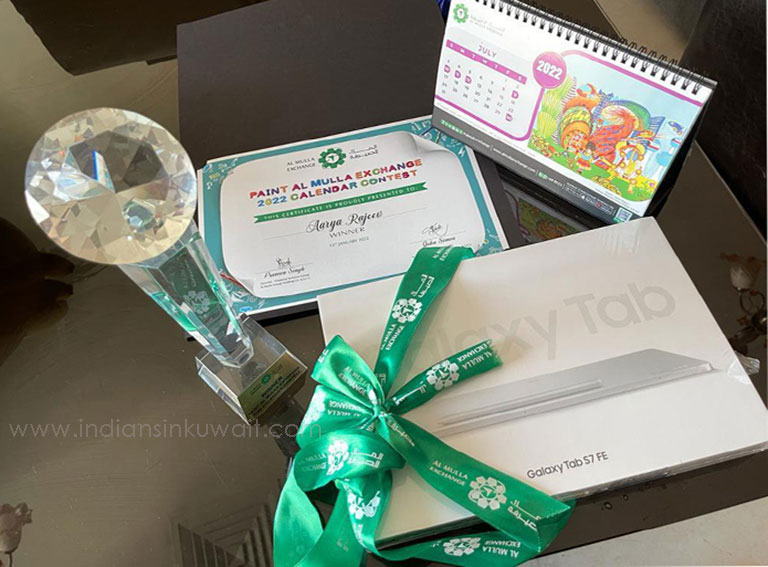 Bhavans Smart Indian School Kuwait wins Al Mulla Exchange Calenda