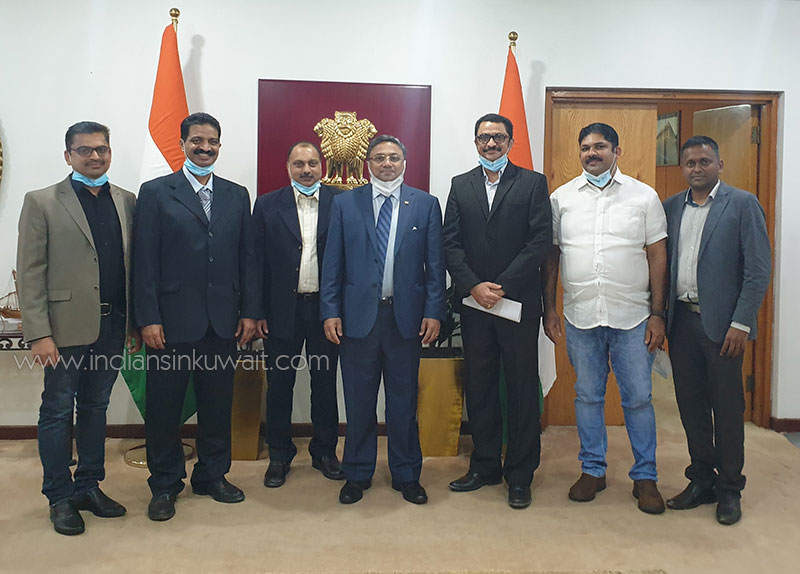Kuwait Knanaya Cultural Association (KKCA) officials visited Indian Ambassador