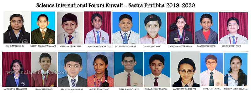 Science International Forum (SIF) Kuwait Declared Sastra Prathibhas 2019- 2020