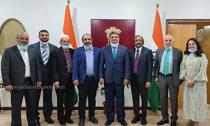Indian Cultural Society met Ambassador of India to Kuwait H E Sibi George