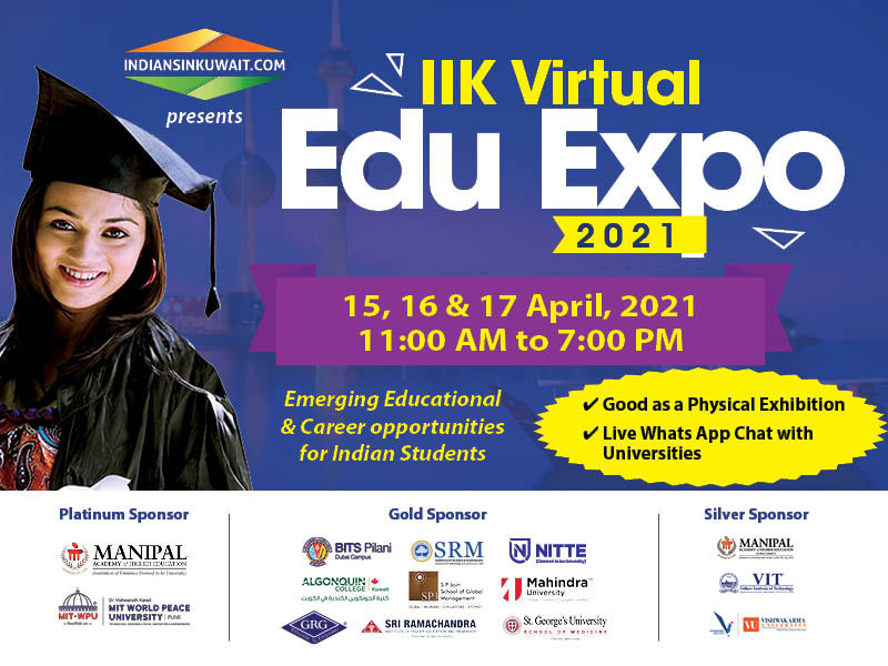 IndiansinKuwait.com presents IIK virtual Edu Expo 2021