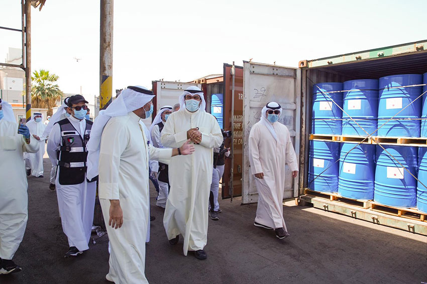 Kuwait imported 1200 barrels of Ethanol to make medical sterilizers