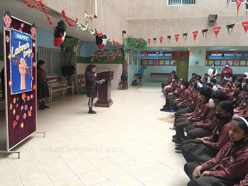 New Indian School, Mangaf Celebrated Labour Day