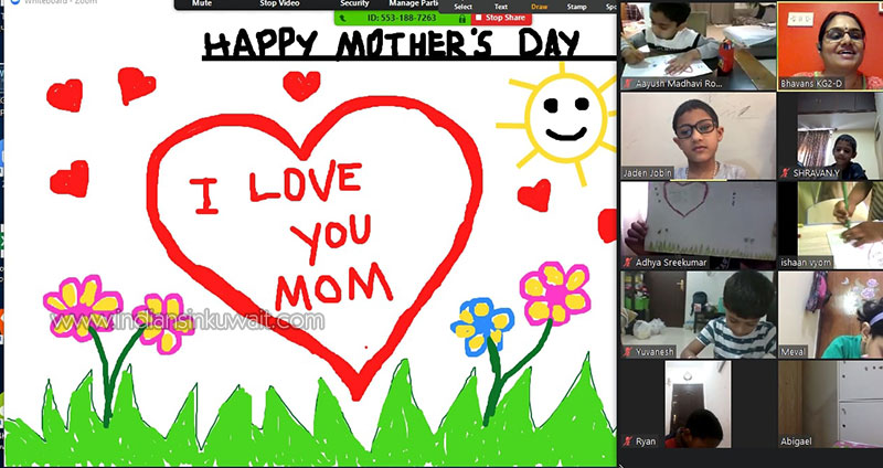 Virtual Mother’s Day Celebration at Bhavans SIS