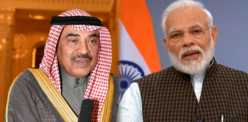 Kuwait Prime Minister and Indian PM Modi discuss COVID-19 countermeasures