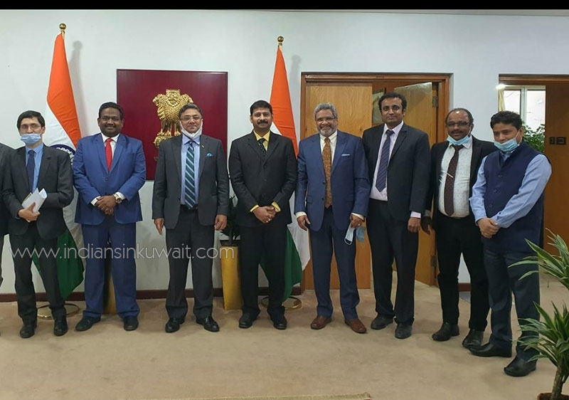 The Rise Kudil-Kuwait Executive Committee met Ambassador of India to Kuwait