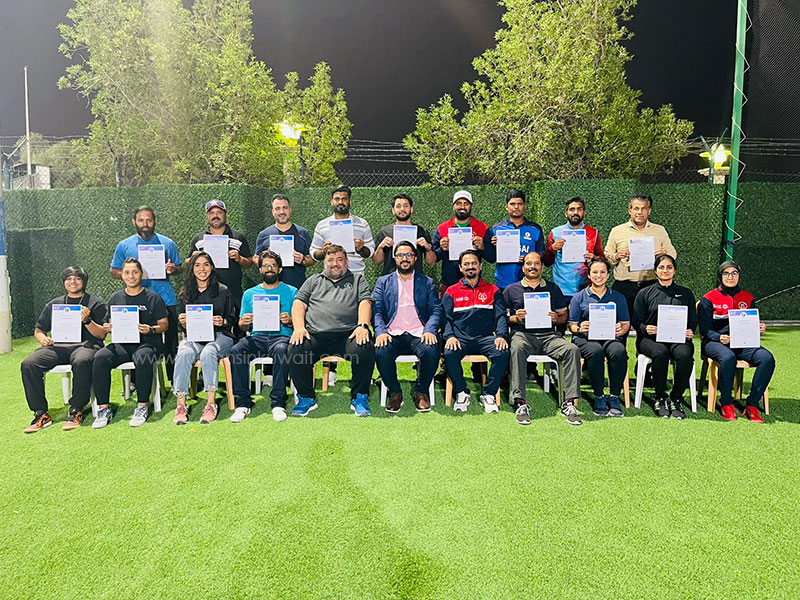 ICC - International Cricket Council Level 1 Coaching Course conducted in Kuwait