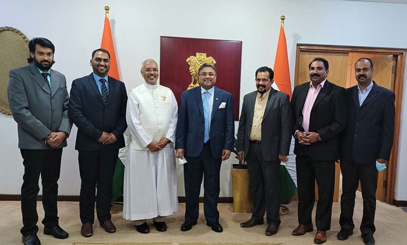 K.M.R.M. Officials Visit Indian Ambassador