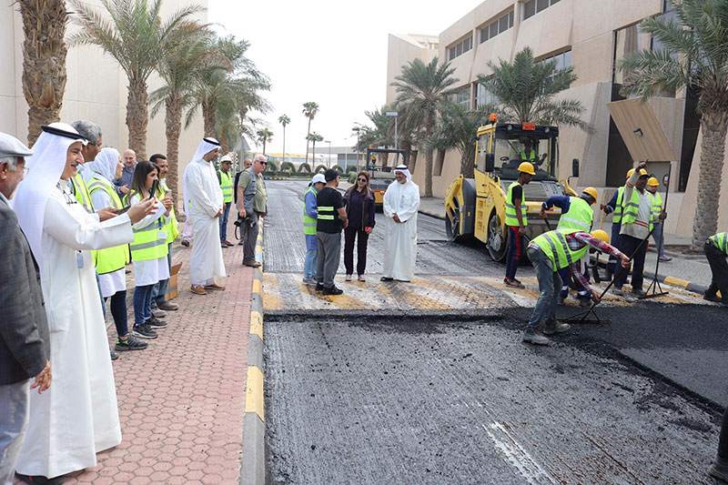 Tires used to make ‘rubber asphalt’ in Kuwait
