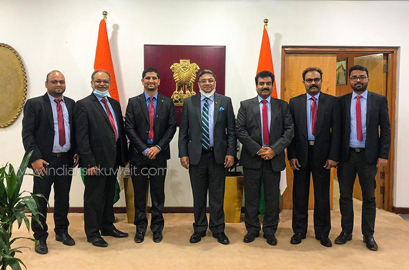 Tulu Koota Kuwait Managing Committee Met with Indian Ambassador to Kuwait