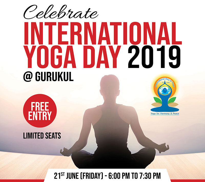 Celebrate International Yoga Day at Salmiya Gurukul on Friday