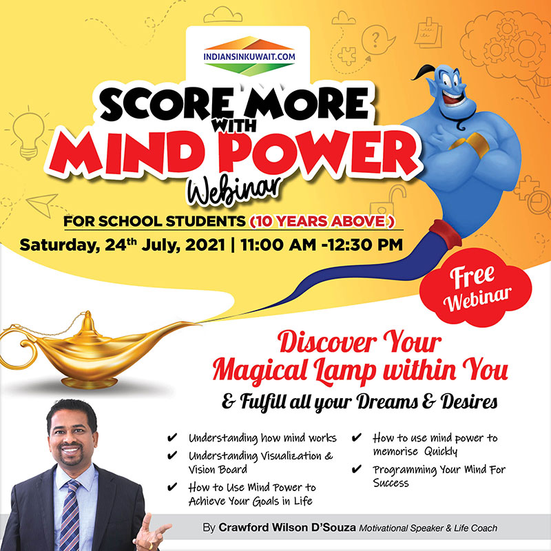 IIK present free webinar on "Score More with Mind Power" for School Students