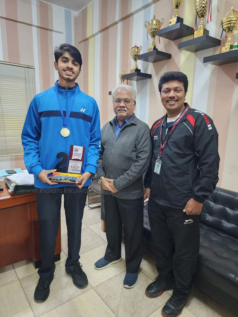 Dhruva Bharadwaj emerges as the first ever Silver Medalist from Kuwait in CBSE National Badminton Championship