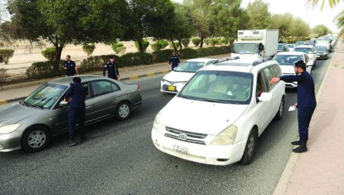 1,020 traffic violations in Jleeb within two hours